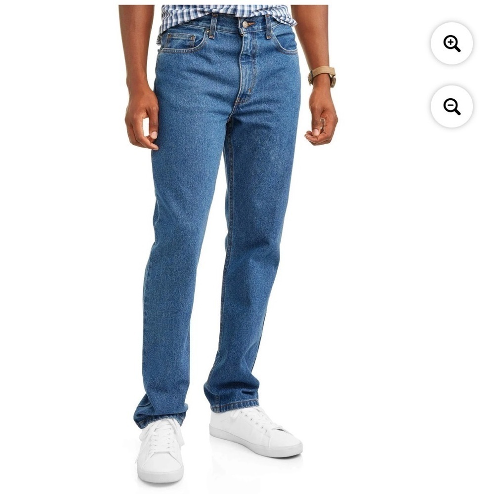 NWT George Men's Regular Fit Jeans 42x32 Medium Wash